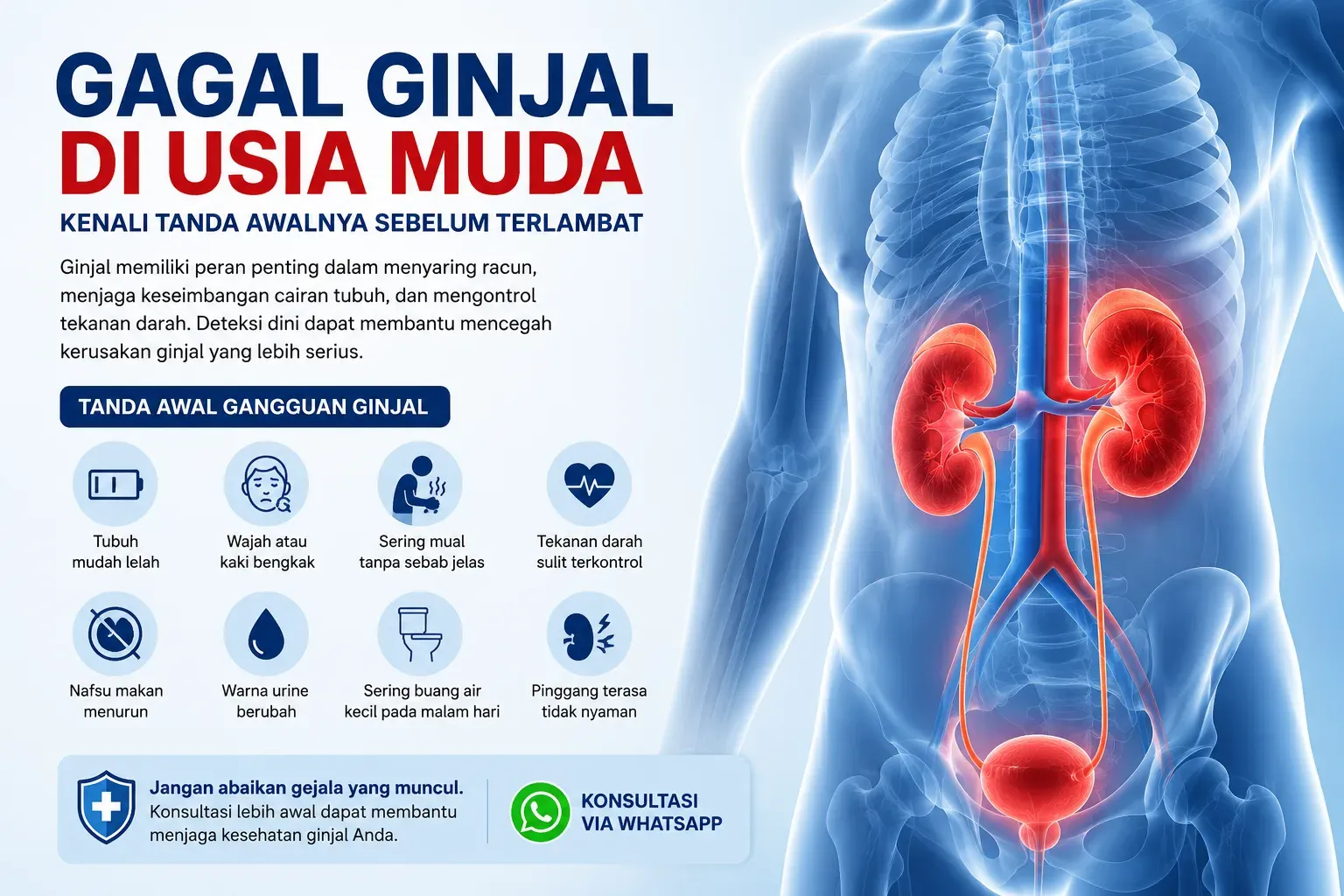 gambar Gagal Ginjal di Usia Muda Semakin Banyak Terjadi, Kenali Tanda Awalnya Sebelum Terlambat