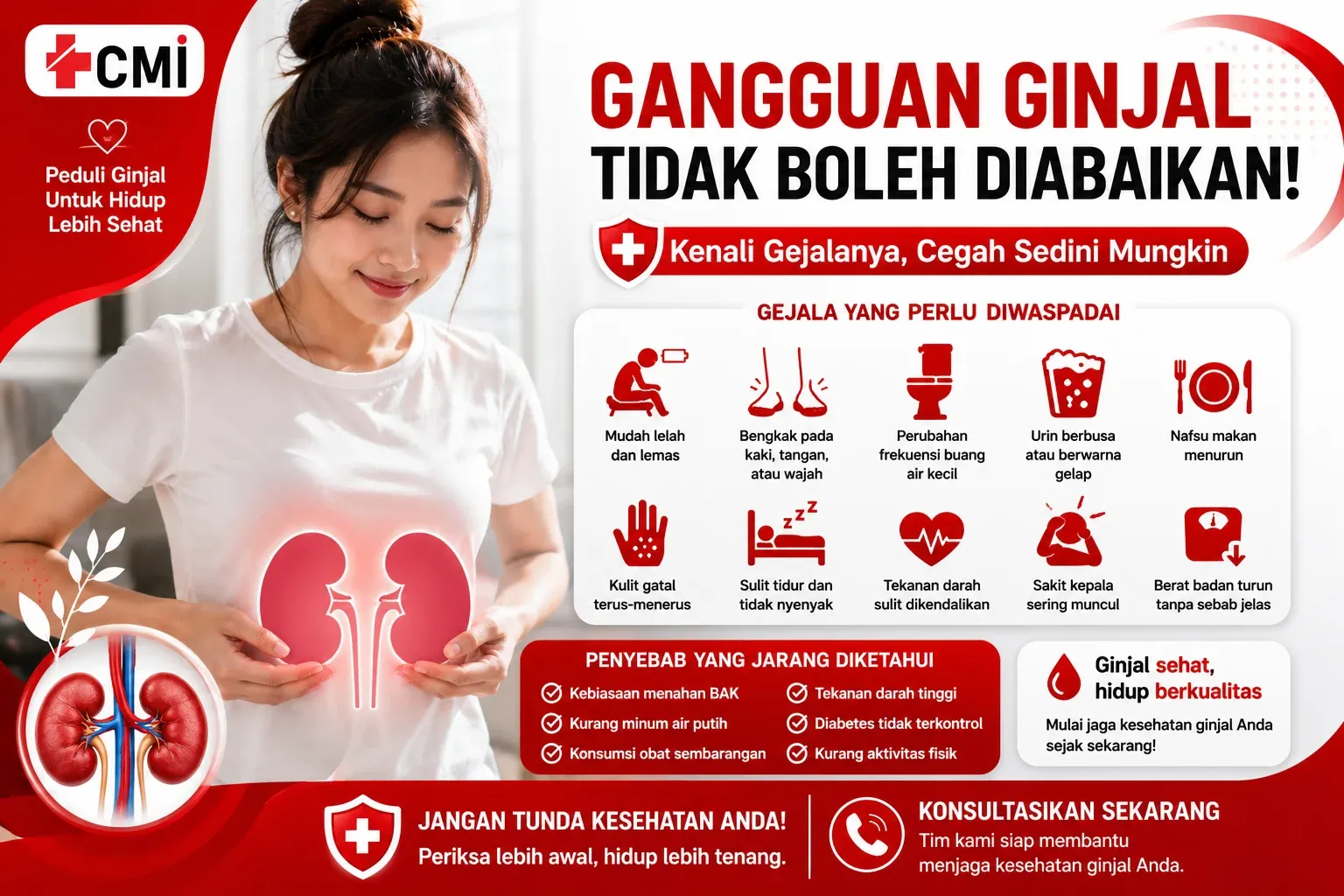 gambar Gangguan Ginjal Tidak Boleh Diabaikan, Kenali Gejalanya, Ini Penyebab yang Jarang Diketahui