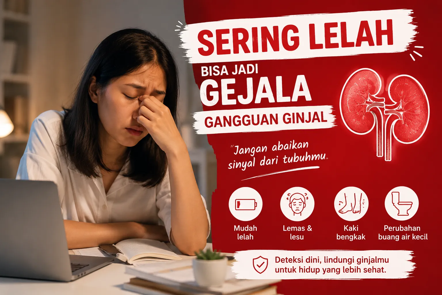 gambar Sering Lelah Bisa Jadi Gejala Gangguan Ginjal, Ini Penjelasannya