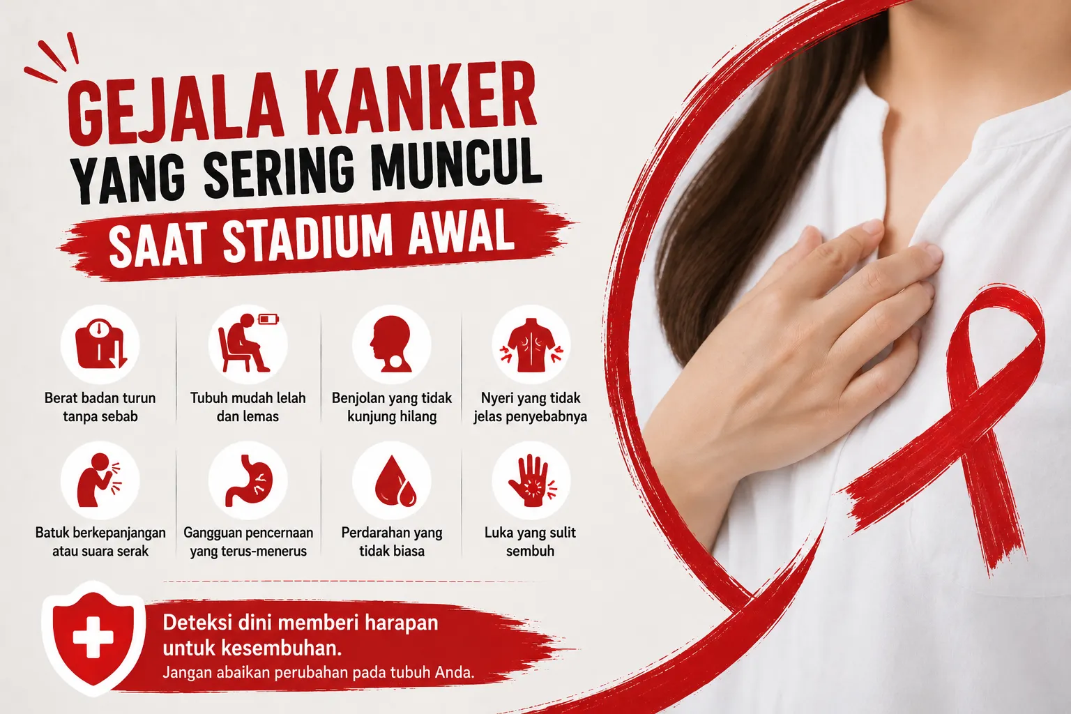 gambar Gejala Kanker yang Sering Muncul Saat Stadium Awal