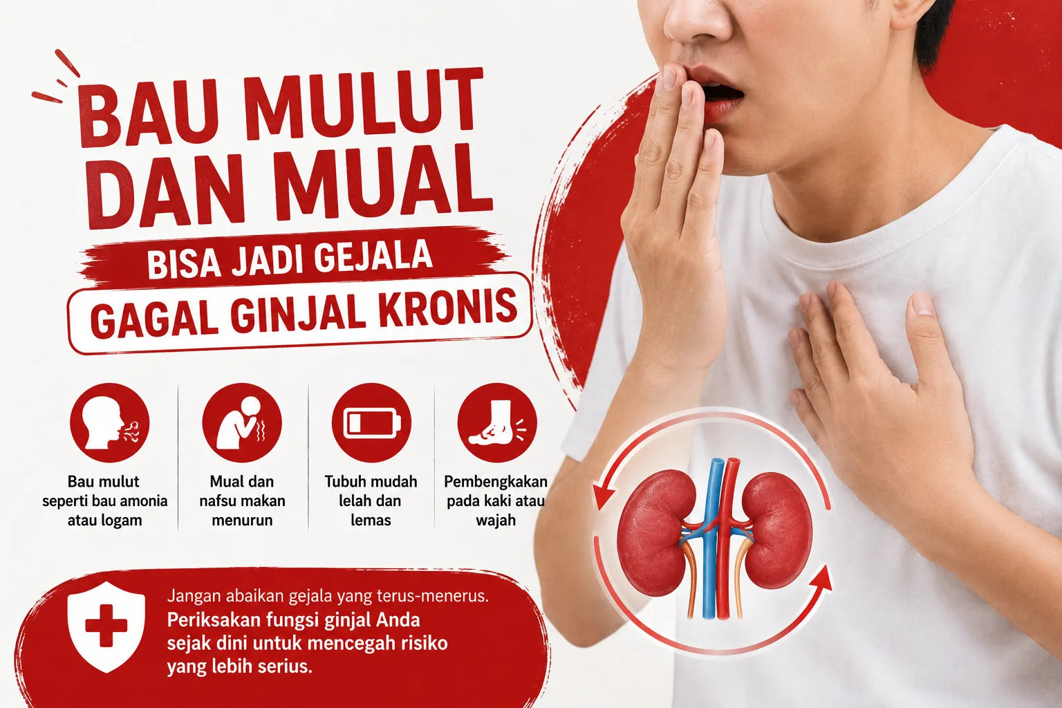 gambar Bau Mulut dan Mual Bisa Jadi Gejala Gagal Ginjal Kronis