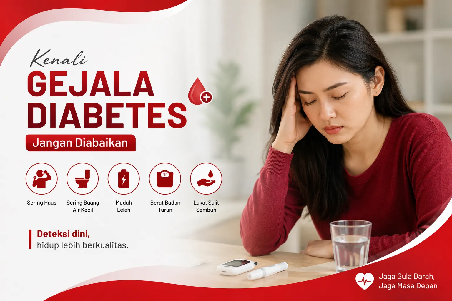 gambar Gejala Diabetes yang Sering Tidak Disadari, dan Faktor Risikonya