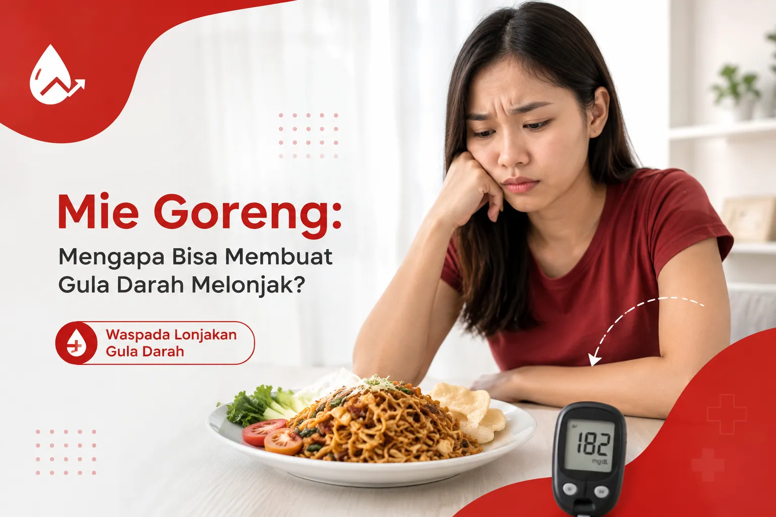 gambar Mie Goreng: Mengapa Bisa Membuat Gula Darah Melonjak?