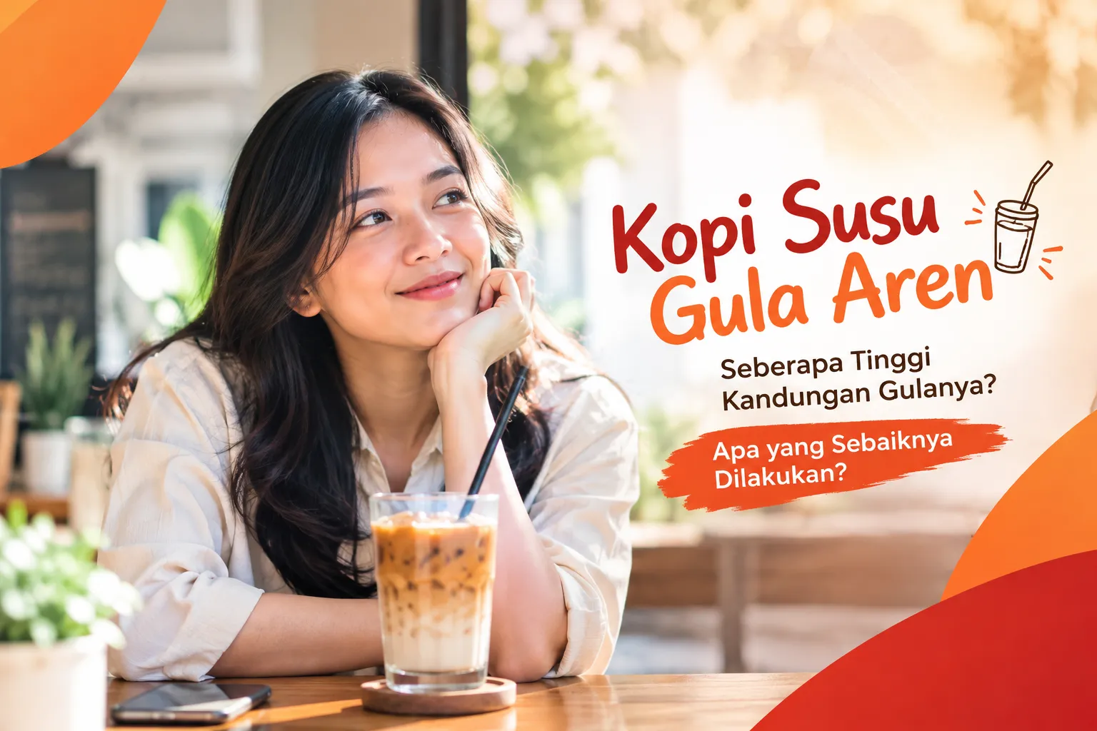 gambar Kopi Susu Gula Aren: Seberapa Tinggi Kandungan Gulanya?