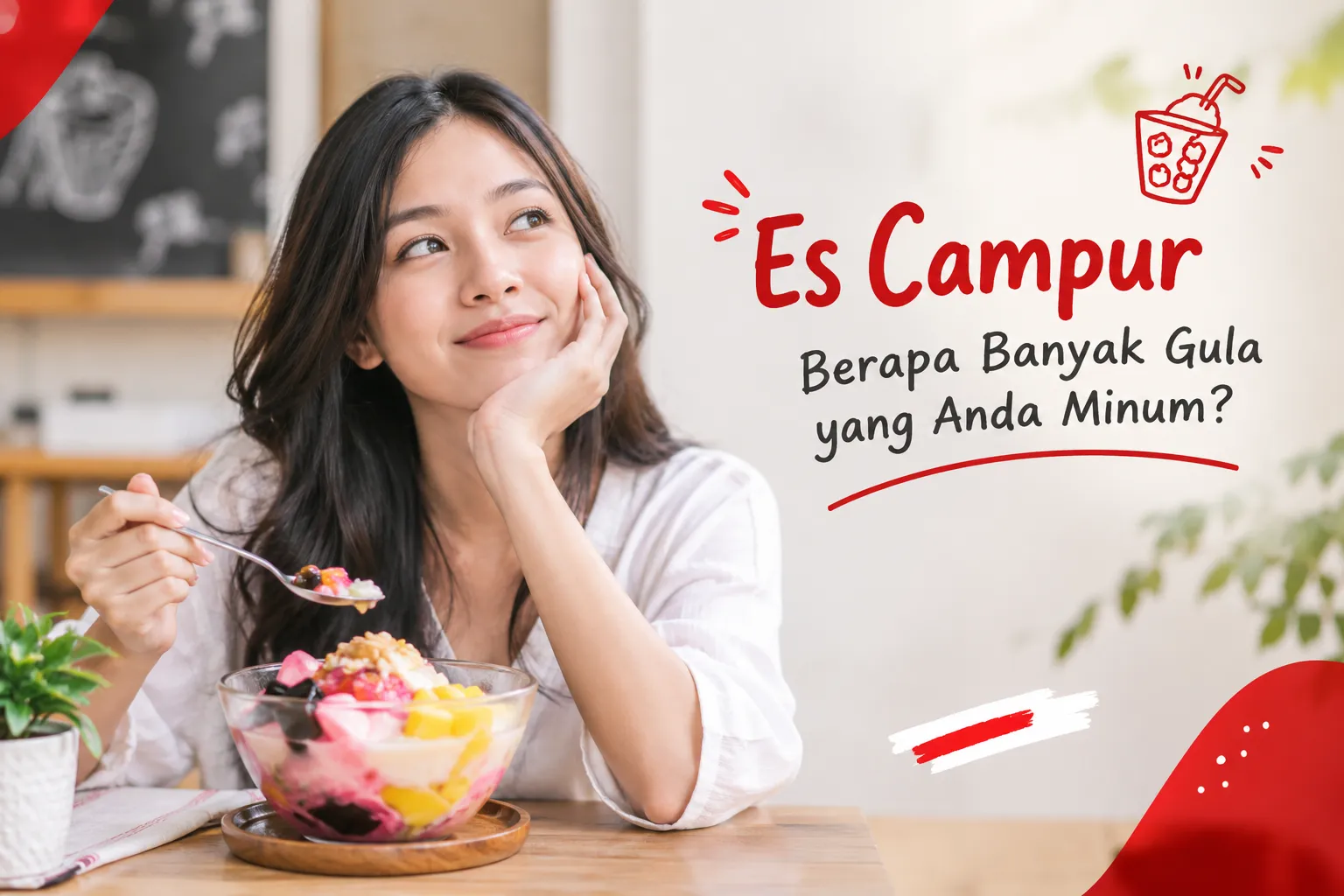 gambar Es Campur: Berapa Banyak Gula yang Anda Minum?