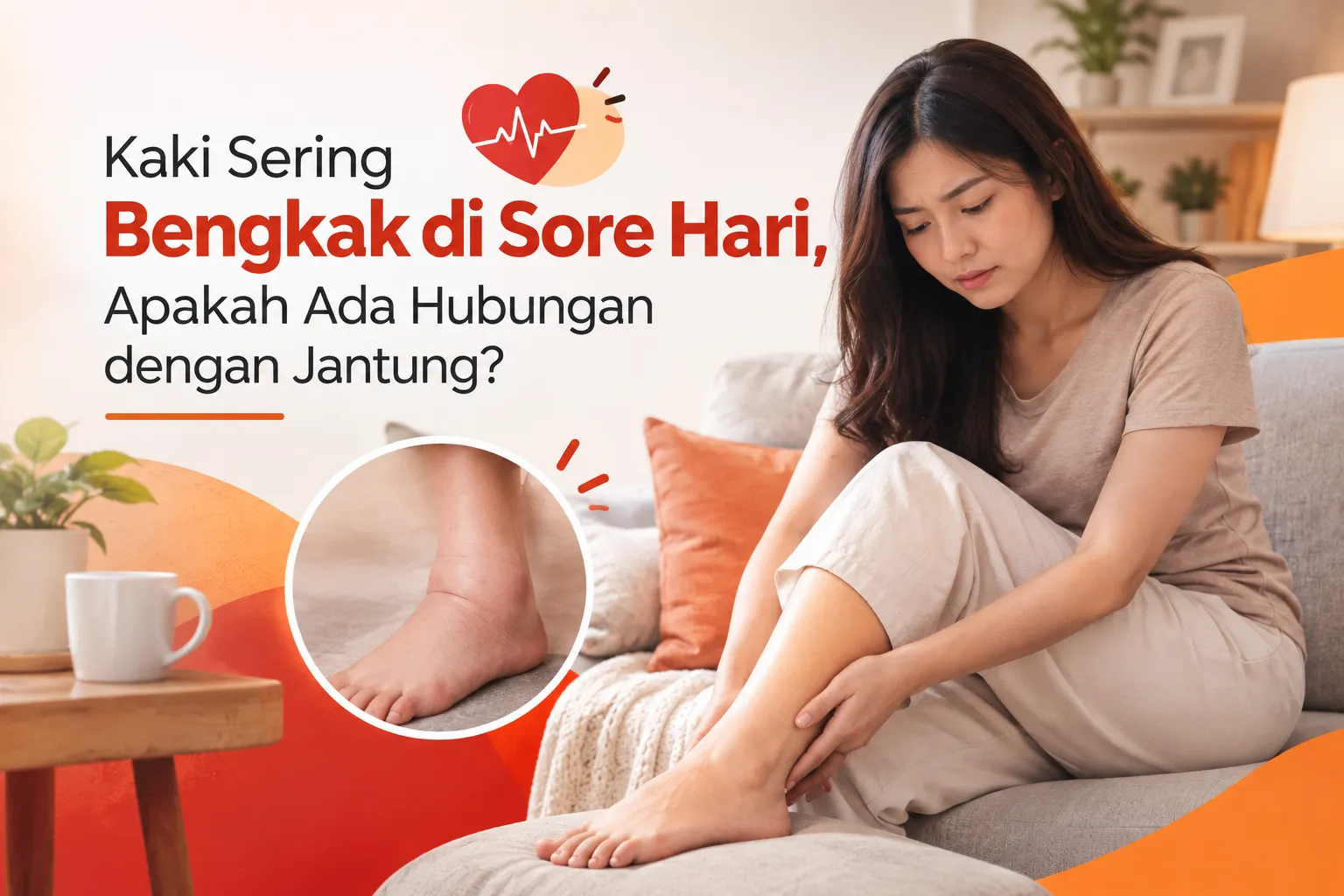 gambar Kaki Sering Bengkak di Sore Hari, Apakah Ada Hubungan dengan Jantung?
