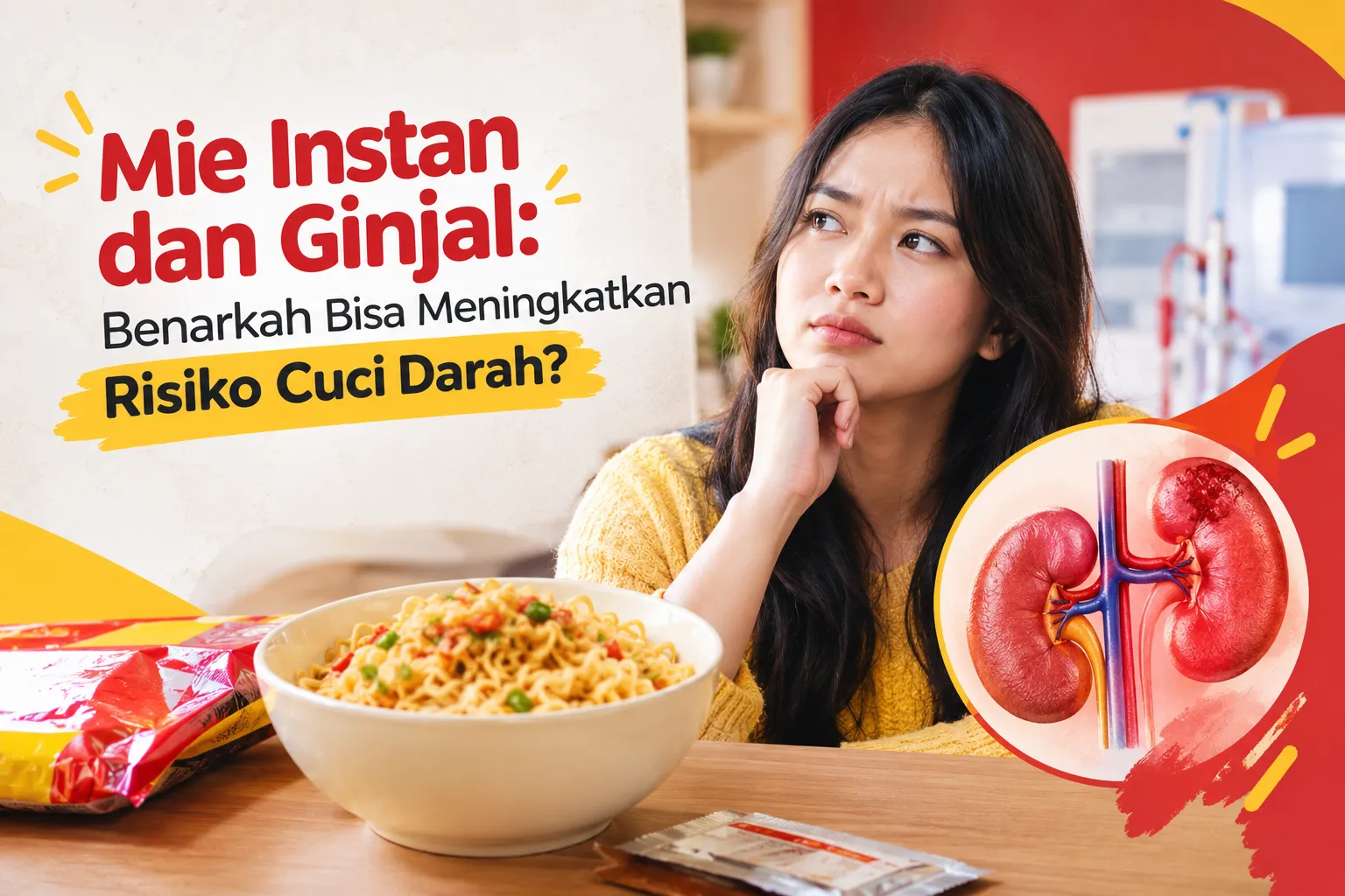 gambar Mie Instan dan Ginjal: Benarkah Bisa Meningkatkan Risiko Cuci Darah?