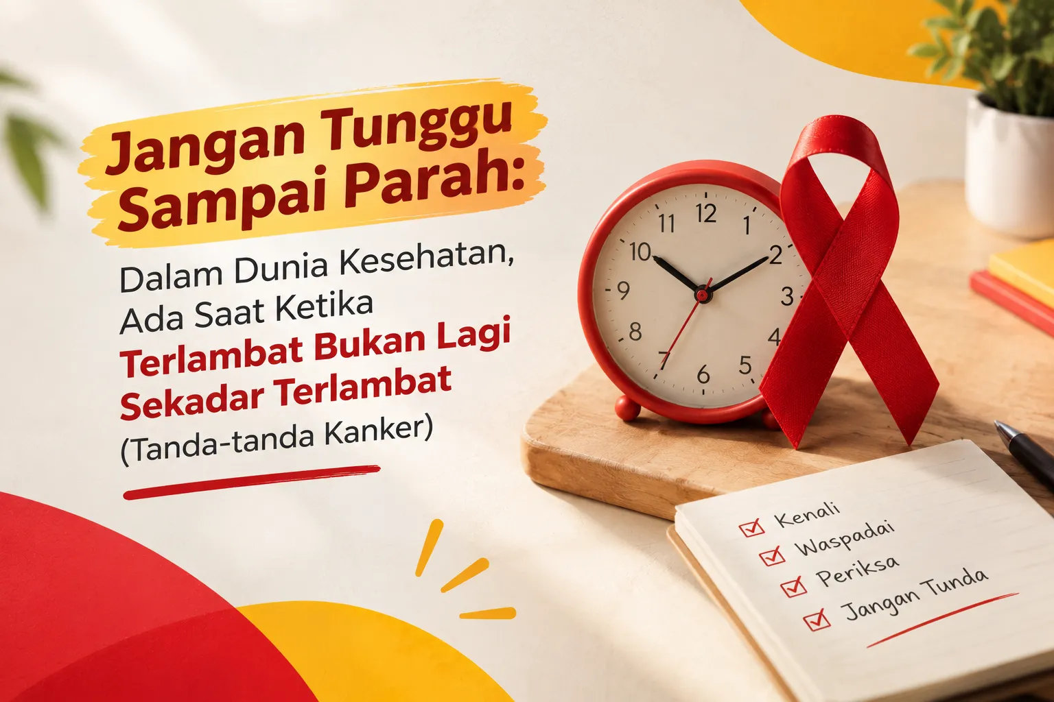 gambar Jangan Tunggu Sampai Parah: Dalam Dunia Kesehatan, Ada Saat Ketika Terlambat Bukan Lagi Sekadar Terlambat