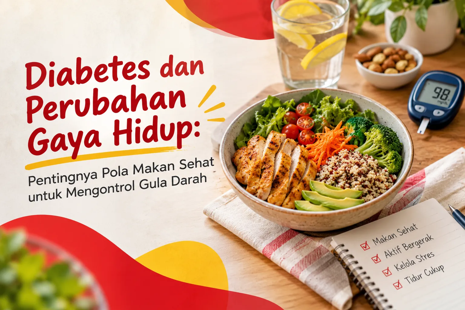 gambar Diabetes dan Perubahan Gaya Hidup: Pentingnya Pola Makan Sehat untuk Mengontrol Gula Darah