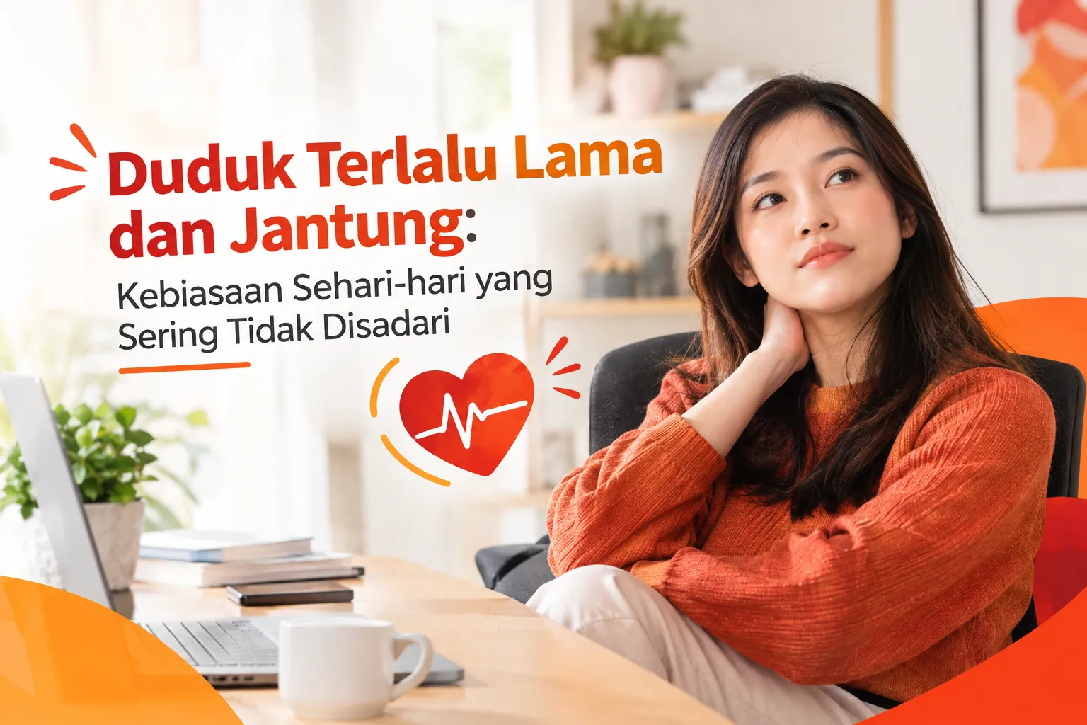 gambar Duduk Terlalu Lama dan Jantung: Kebiasaan Sehari-hari yang Sering Tidak Disadari