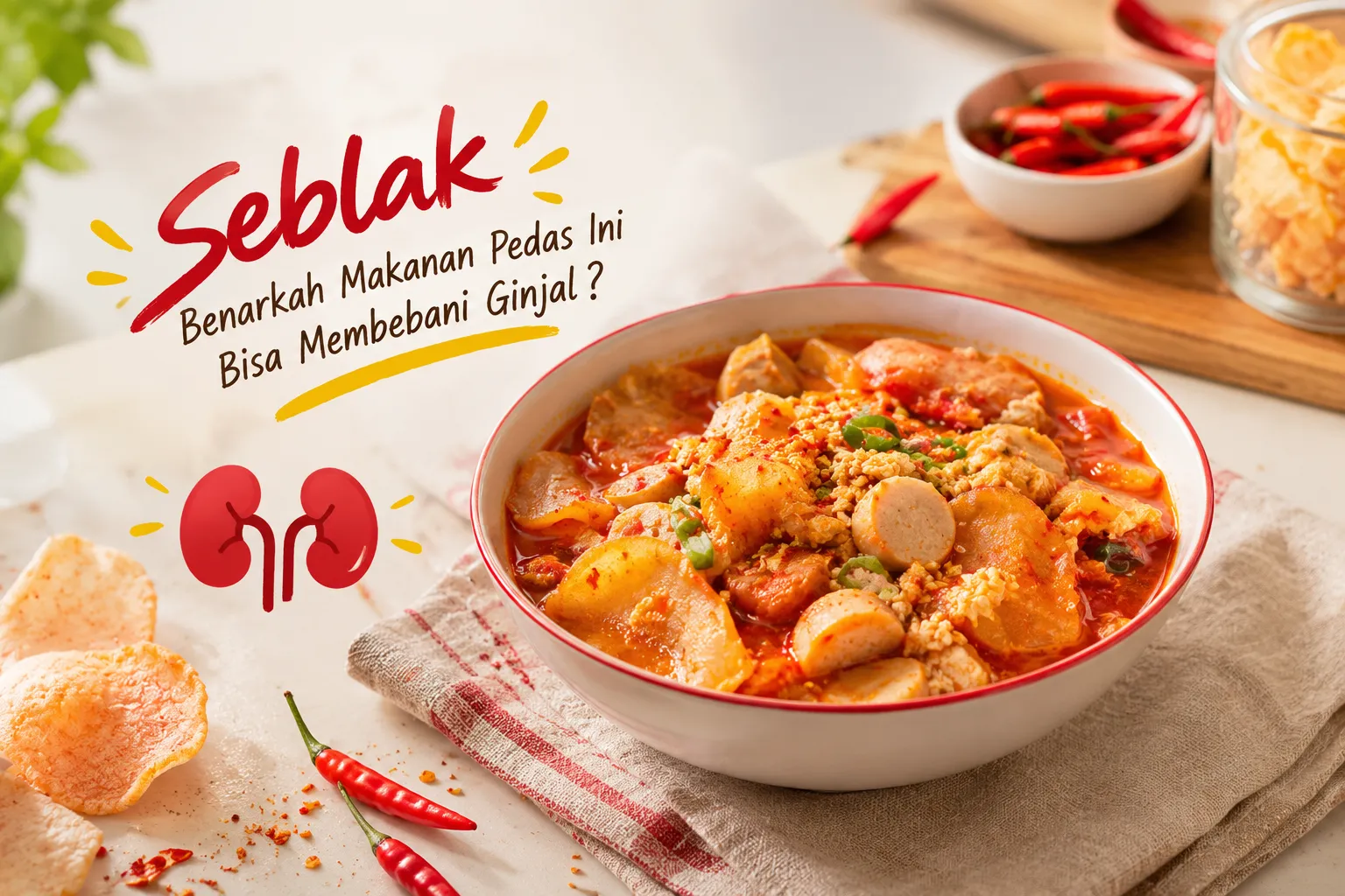 gambar Seblak Benarkah Makanan Pedas Ini Bisa Membebani Ginjal?