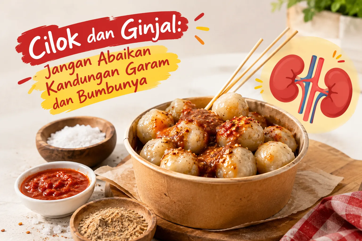 gambar Cilok dan Ginjal: Jangan Abaikan Kandungan Garam dan Bumbunya