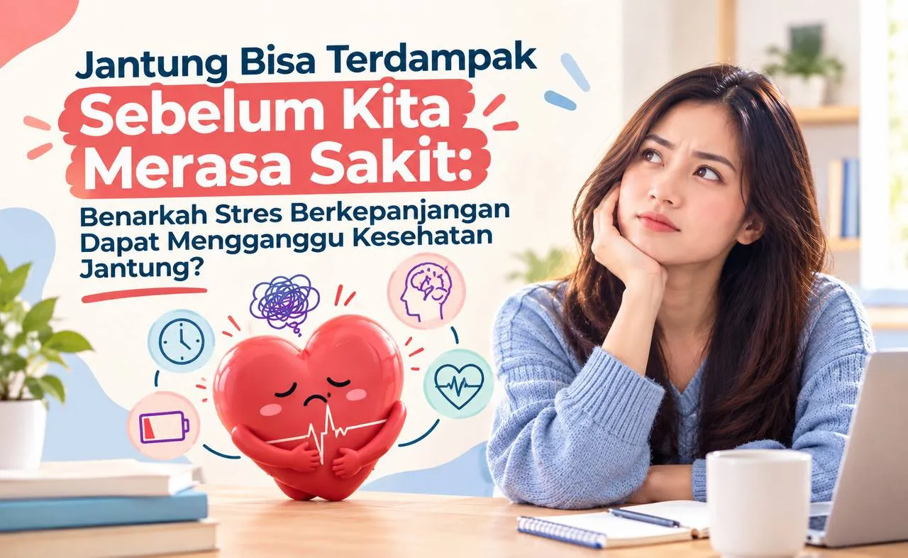 gambar Jantung Bisa Terdampak Sebelum Kita Merasa Sakit: Benarkah Stres Berkepanjangan Dapat Mengganggu Kesehatan Jantung?